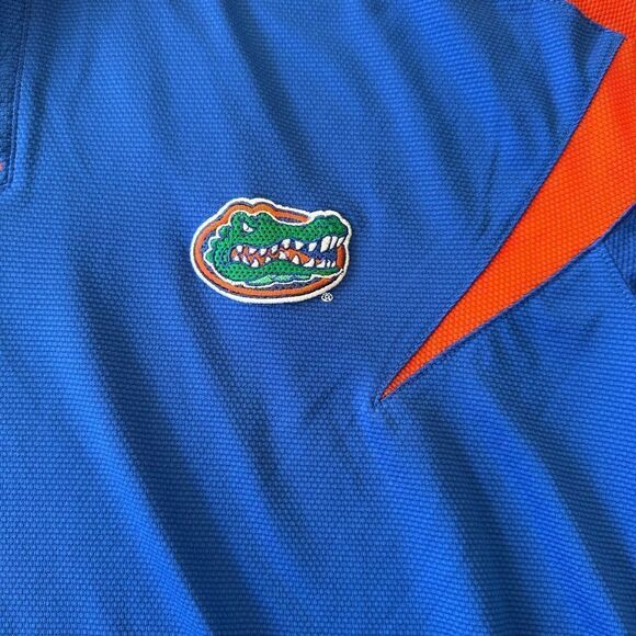 Nike Florida Gator Dri-Fit Polo Shirt Blue M EUC - Picture 3 of 6